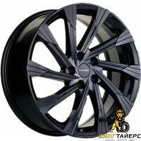 Khomen KHW 1901 7.5x19 5*108 ET47 DIA60.1 Black Литой