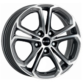 Hessen, MAK Hessen 7x17 5*120 ET41 DIA67.1 Gunmetal Mirror Face Литой, Диски