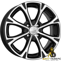 K&K Блюз 6x15 4*108 ET23 DIA65.1 Алмаз черный Литой