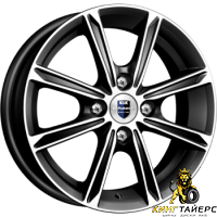 K&K Флэш 5x14 4*100 ET43 DIA60.1 Дарк платинум Литой