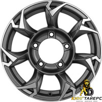 Khomen KHW 1505 5.5x15 5*139.7 ET5 DIA98.5 Black-FP Литой