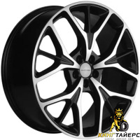 Khomen KHW 2012 8x20 5*108 ET33 DIA60.1 Black-FP Литой