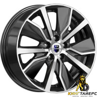 K&K Гамбит 6.5x16 5*114.3 ET44 DIA67.1 Алмаз черный Литой