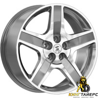 K&K КР008 8.5x20 5*108 ET43 DIA60.1 Diamond gloss graphite Литой