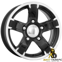 K&K Ангара 6.5x15 5*139.7 ET40 DIA98 Алмаз черный Литой