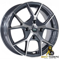 Megami MGM-18FF 6x15 4*100 ET47 DIA60.1 BKF Литой