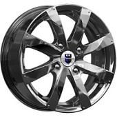 Джемини, K&K Джемини 6x15 4*100 ET48 DIA54.1 Алмаз черный Литой, Диски