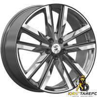 K&K КР014 8x20 5*112 ET28 DIA66.6 Diamond gloss graphite Литой