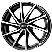 Alutec Singa 7.5x18 5*114.3 ET55 DIA67.1 Diamond Black Front Polished Литой