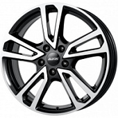 Alutec Tormenta 8x18 5*112 ET44 DIA57.1 Diamond Black Front Polished Литой