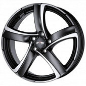 Alutec Shark 7.5x17 5*112 ET38 DIA70.1 Racing black front polished Литой