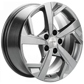 KHW 1712, Khomen KHW 1712 7x17 5*110 ET46 DIA63.3 Gray Литой, Диски