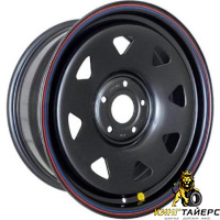 Off Road Wheels Jeep 7x16 5*114.3 ET0 DIA84.1 Black Штампованный