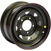 Niva, Off Road Wheels Niva 6.5x15 5*139.7 ET35 DIA98 Black Штампованный, Диски