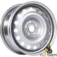 Trebl 64J45H 6x15 5*114.3 ET45 DIA67.1 Silver Штампованный