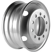 22115A, Asterro 22115A 11.75x22 10*335 ET0 DIA281 Silver Штампованный, Диски