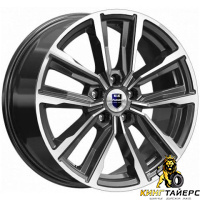 K&K Лацио 7.5x17 5*110 ET38 DIA67.1 Алмаз черный Литой