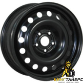 9987T, Trebl 9987T 7x17 5*114.3 ET39 DIA60.1 Black Штампованный, Диски