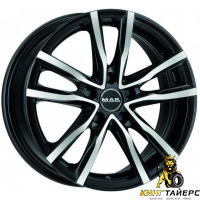 MAK Milano 6.5x16 5*112 ET45 DIA76.1 Black Red Face Литой