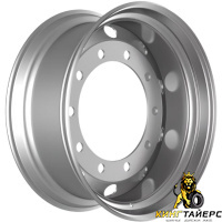 Accuride 10/335/281/0 11.75x22.5 10*335 ET0 DIA281 Silver Штампованный