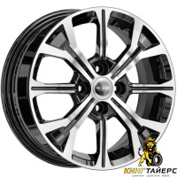 K&K КС945 6x15 4*100 ET46 DIA54.1 Алмаз черный Литой