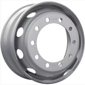 5227503, Sunrise 5227503 7.5x22.5 10*335 ET162 DIA281 Silver Штампованный, Диски