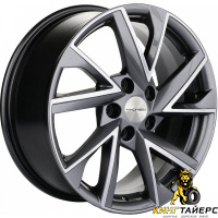 Khomen KHW 1714 7x17 5*112 ET49 DIA57.1 Black-FP Литой