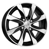 Джемини, K&K Джемини 6x15 4*100 ET48 DIA54.1 Алмаз черный Литой, Диски