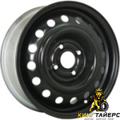 53A45R, Trebl 53A45R 5.5x14 4*100 ET45 DIA54.1 Black Штампованный, Диски