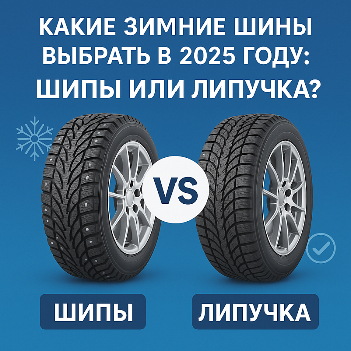 Какие зимние шины выбрать в 2025 году: шипы или липучка?