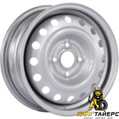 53A45R, Trebl 53A45R 5.5x14 4*100 ET45 DIA54.1 Silver Штампованный, Диски