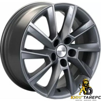 Khomen KHW 1507 6x15 5*100 ET38 DIA57.1 Black Литой