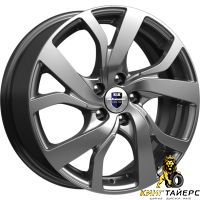 K&K Палермо 6.5x16 5*114.3 ET45 DIA64.1 Алмаз черный Литой